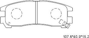 Asimco KD4624 - Brake Pad Set, disc brake autospares.lv