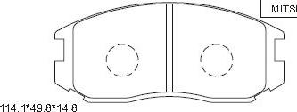 Asimco KD4718 - Brake Pad Set, disc brake autospares.lv