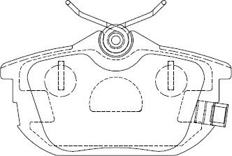 Asimco KD4733 - Brake Pad Set, disc brake autospares.lv