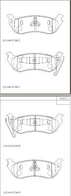 Asimco KD6017 - Brake Pad Set, disc brake autospares.lv