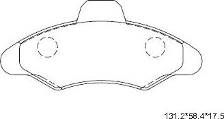 Asimco KD6762 - Brake Pad Set, disc brake autospares.lv