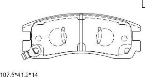 Asimco KD6719 - Brake Pad Set, disc brake autospares.lv