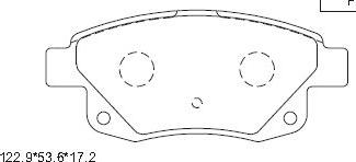 Asimco KD6789 - Brake Pad Set, disc brake autospares.lv