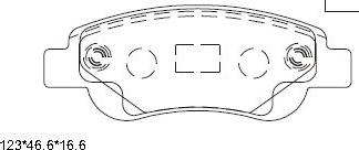 Asimco KD0718 - Brake Pad Set, disc brake autospares.lv