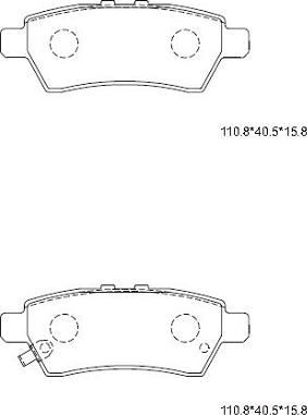 Asimco KD1788 - Brake Pad Set, disc brake autospares.lv