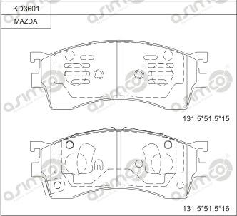 WXQP 42915 - Brake Pad Set, disc brake autospares.lv