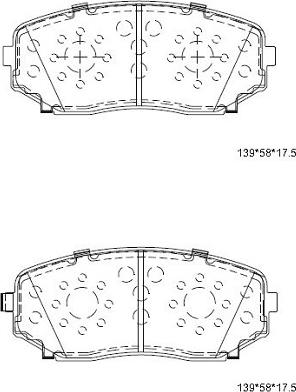 Asimco KD3740 - Brake Pad Set, disc brake autospares.lv