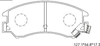 Asimco KD3763 - Brake Pad Set, disc brake autospares.lv