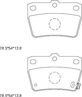 Asimco KD2637 - Brake Pad Set, disc brake autospares.lv