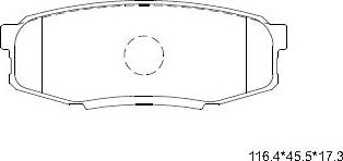 Asimco KD2388 - Brake Pad Set, disc brake autospares.lv