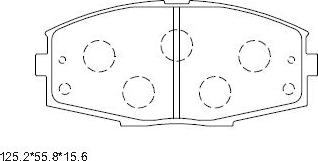 Asimco KD2799 - Brake Pad Set, disc brake autospares.lv