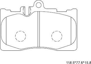 Asimco KD2751 - Brake Pad Set, disc brake autospares.lv