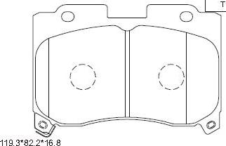 Asimco KD2762 - Brake Pad Set, disc brake autospares.lv