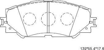 Asimco KD2780 - Brake Pad Set, disc brake autospares.lv