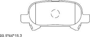 Asimco KD2734 - Brake Pad Set, disc brake autospares.lv