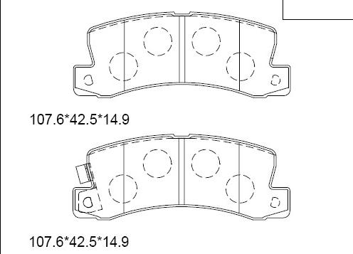 Asimco KD2732 - Brake Pad Set, disc brake autospares.lv