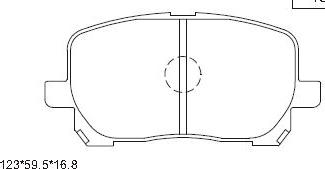 Asimco KD2770 - Brake Pad Set, disc brake autospares.lv