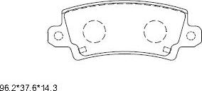 Asimco KD2777 - Brake Pad Set, disc brake autospares.lv