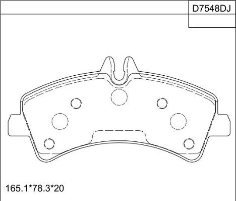 Asimco KD7548D - Brake Pad Set, disc brake autospares.lv