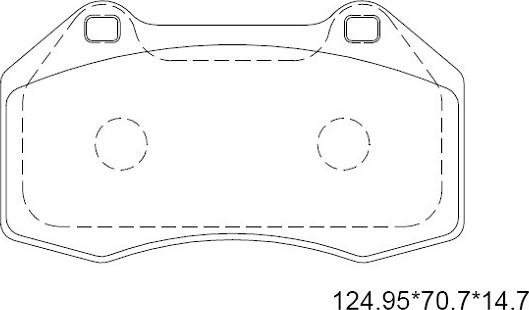 Asimco KD7576 - Brake Pad Set, disc brake autospares.lv