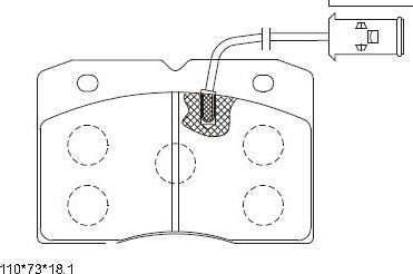 Asimco KD7611 - Brake Pad Set, disc brake autospares.lv