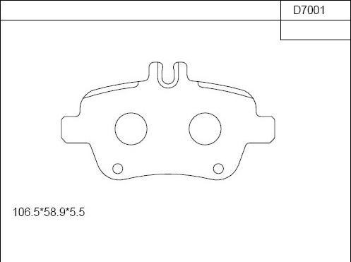 Asimco KD7001 - Brake Pad Set, disc brake autospares.lv