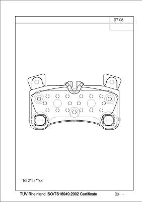 Asimco KD78138 - Brake Pad Set, disc brake autospares.lv