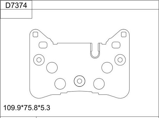 Asimco KD7374 - Brake Pad Set, disc brake autospares.lv