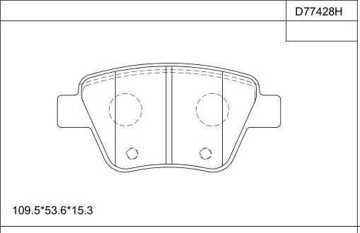 Asimco KD77428H - Brake Pad Set, disc brake autospares.lv