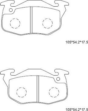 Asimco KD7766 - Brake Pad Set, disc brake autospares.lv