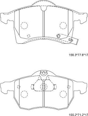 CITROËN 93181189 - Brake Pad Set, disc brake autospares.lv