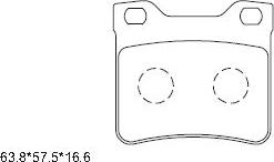 Asimco KD7771 - Brake Pad Set, disc brake autospares.lv