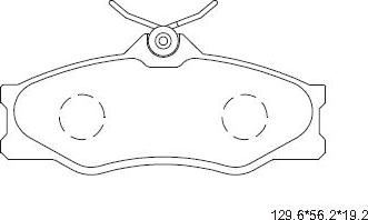 Asimco KD7777 - Brake Pad Set, disc brake autospares.lv