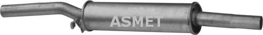 Asmet 04.028 - Middle Silencer autospares.lv