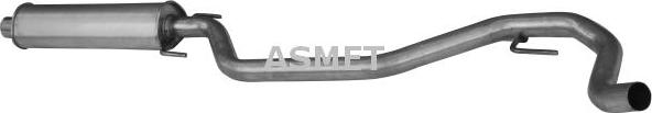Asmet 05,169 - Front Silencer autospares.lv