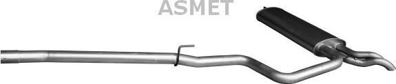 Asmet 01.077 - End Silencer autospares.lv