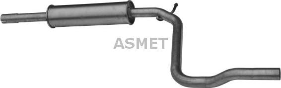 Asmet 03.075 - Middle Silencer autospares.lv