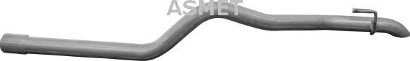 Asmet 02.062 - Exhaust Pipe autospares.lv