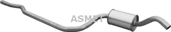 Asmet 07.069 - Middle Silencer autospares.lv