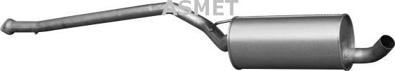 Asmet 07.215 - Middle Silencer autospares.lv