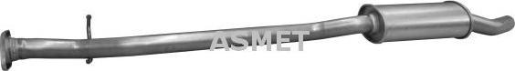 Asmet 14.051 - Middle Silencer autospares.lv