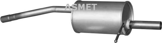 Asmet 10.119 - End Silencer autospares.lv