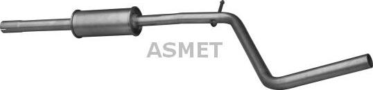 Asmet 10.115 - Middle Silencer autospares.lv