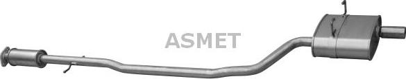 Asmet 12.025 - Middle Silencer autospares.lv