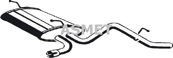Asmet 24.080 - End Silencer autospares.lv
