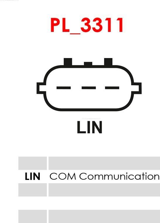 AS-PL ARE6108 - Voltage regulator, alternator autospares.lv