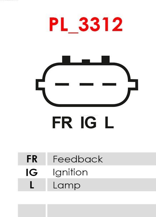 AS-PL A6034 - Alternator autospares.lv