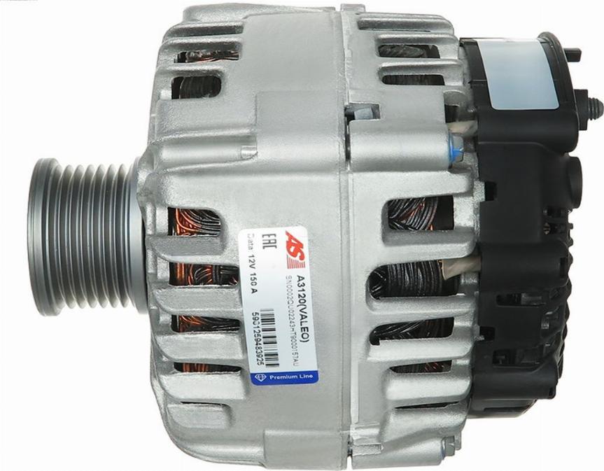 AS-PL A3120(VALEO) - Alternator autospares.lv