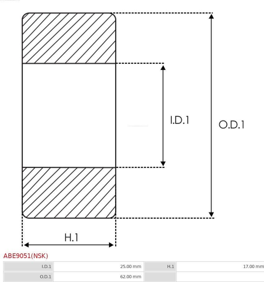 AS-PL ABE9051(NSK) - Bearing autospares.lv