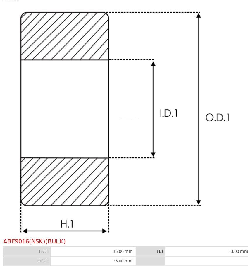 AS-PL ABE9016(NSK)(BULK) - Bearing autospares.lv